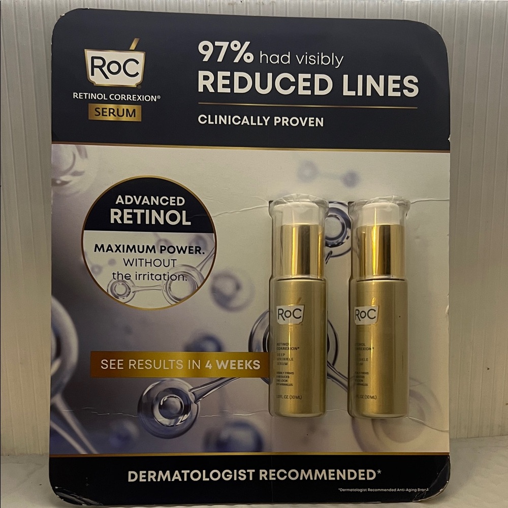 RoC Retinol Correxion Advanced Retinol Serum 2 Pack Anti-Aging Wrinkle Treatment